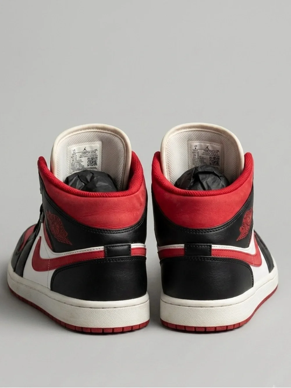 Nike Air Jordan 1 Mid Gym Red Black White 554724-122 Mens Size 11